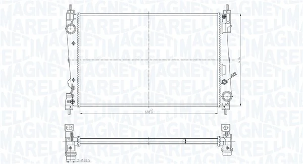 Radiator, engine cooling